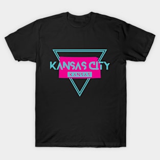 Kansas City Kansas Retro Vintage Triangle KS T-Shirt